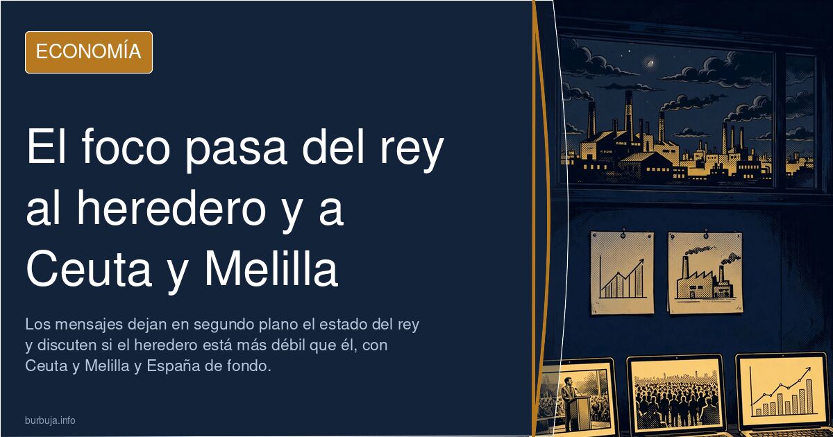 El foco pasa del rey al heredero y a Ceuta y Melilla