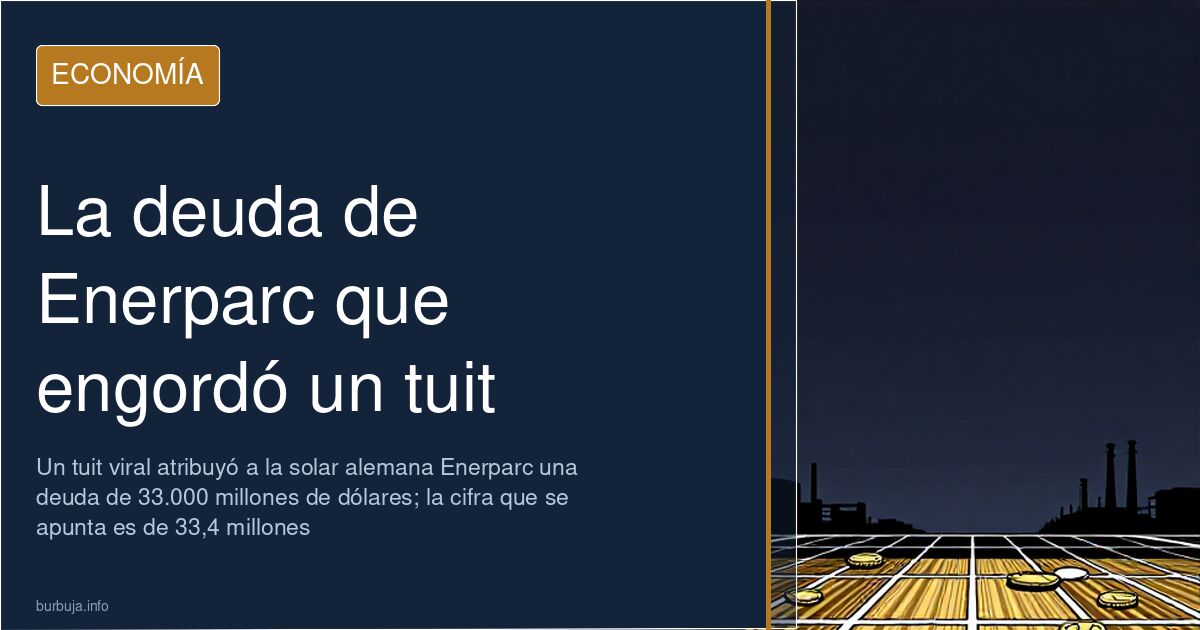 Gráfico financiero en declive sobre una planta solar alemana relacionado con la deuda atribuida a Enerparc