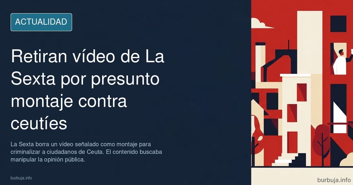 La sensta ha borrado este vídeo al descubrirse que era un montaje, otro más, para criminalizar a los "violentos" ceutís.