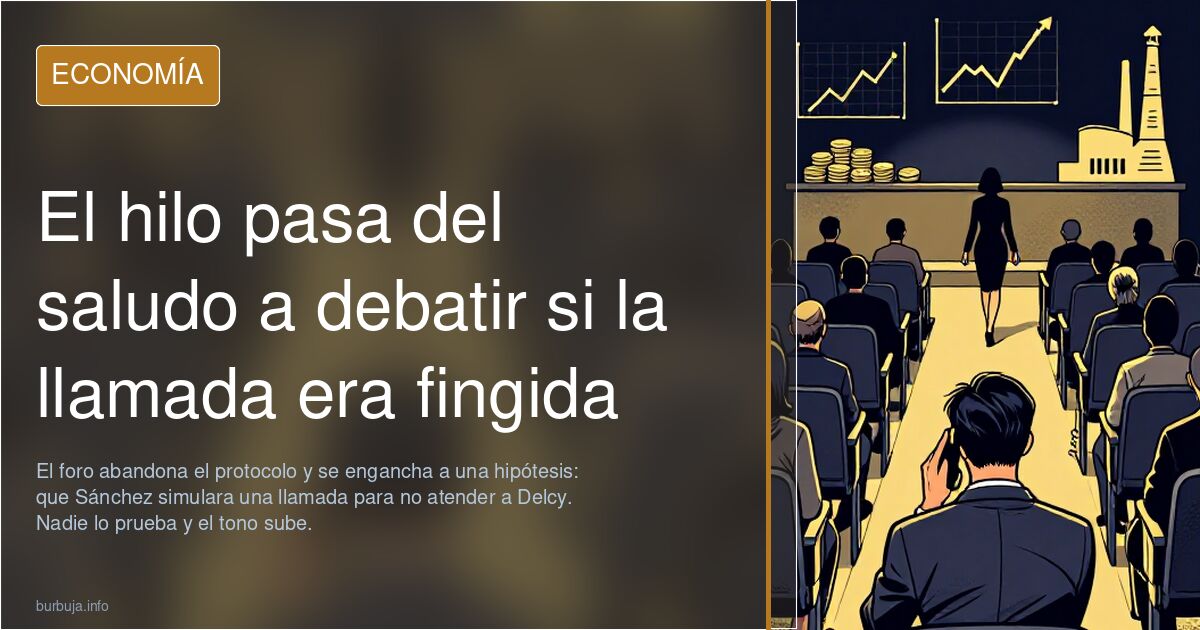 El hilo pasa del saludo a debatir si la llamada era fingida