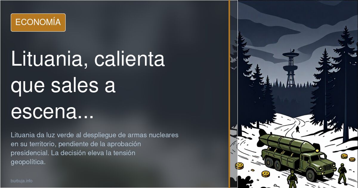 Lituania, calienta que sales a escena...