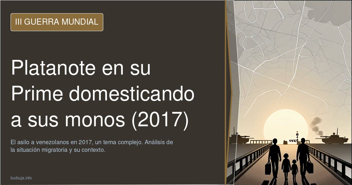 Platanote en su Prime domesticando a sus monos (2017)