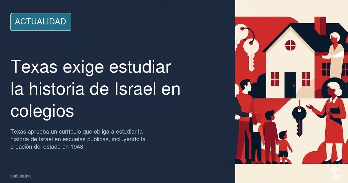 En Texas (región del pais proge) los estudiantes tendrán que estudiar la historia de israel