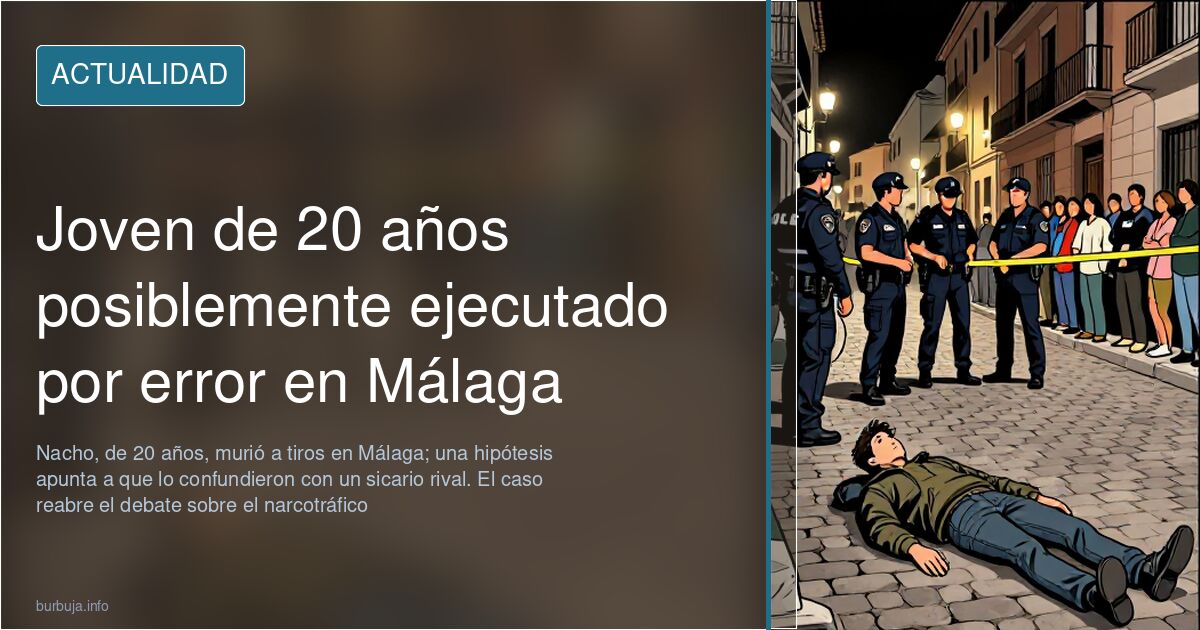 Policías en el barrio de Barcenillas de Málaga, escenario del tiroteo en el que murió un joven al parecer confundido con un s