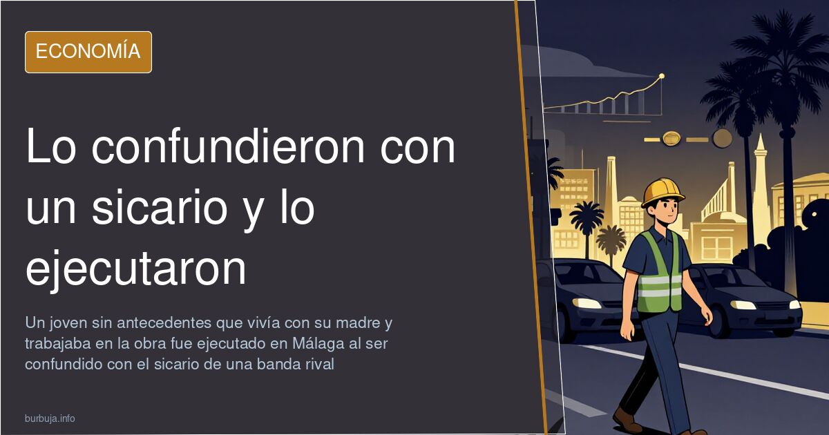 Ilustración editorial con una silueta urbana y gráficos sobre el caso de Nacho