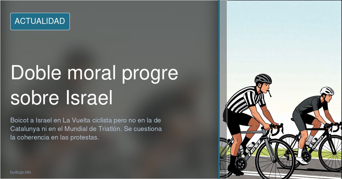 Doble moral progre sobre Israel