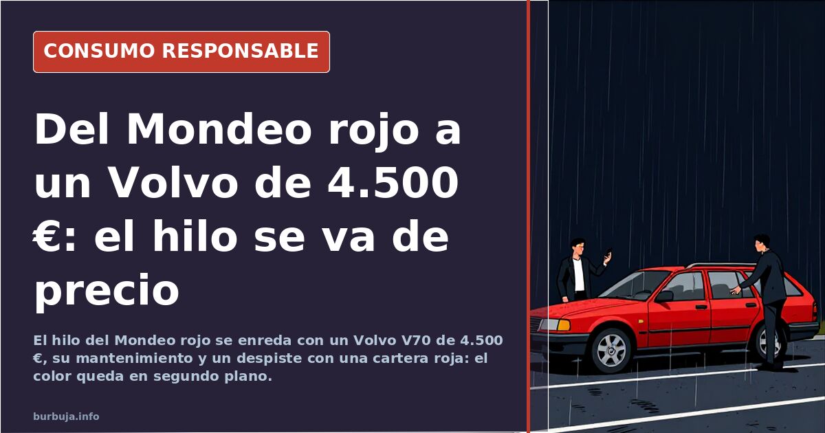 Os comprariais un mondeo rojo? Oscuro pero rojo al fin y al cabo.