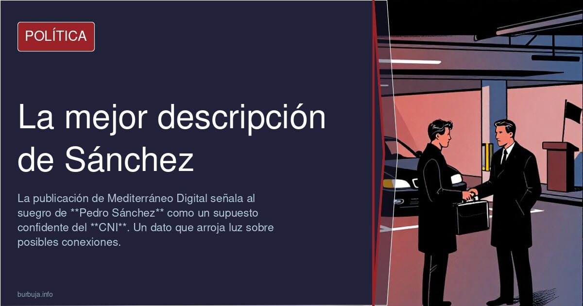 La mejor descripción de Sánchez