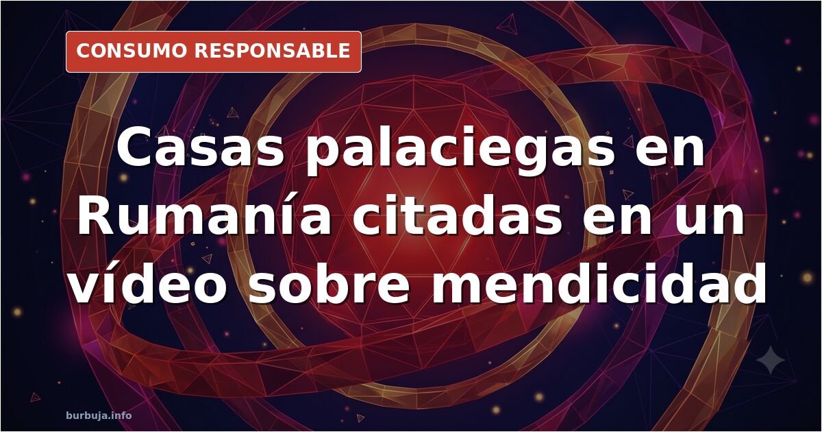 Viviendas de gran tamaño con tejados puntiagudos en Rumanía, imagen relacionada con un vídeo sobre mansiones y el debate sobr