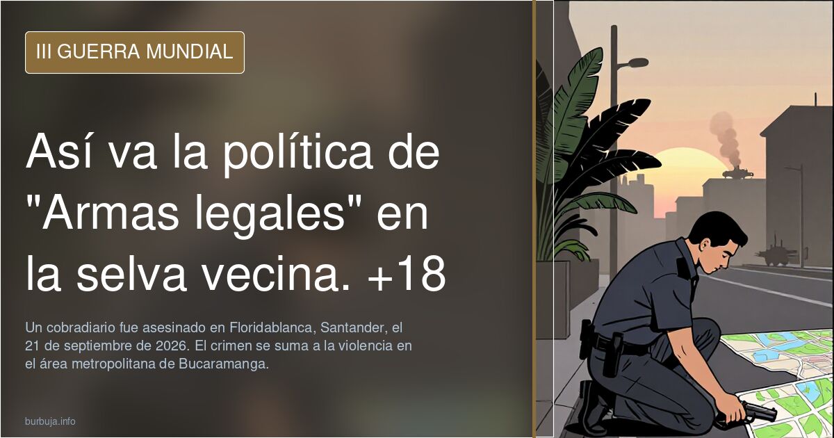 Así va la política de "Armas legales" en la selva vecina.  +18