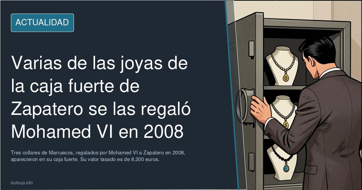 Varias de las joyas de la caja fuerte de Zapatero se las regaló Mohamed VI en 2008
