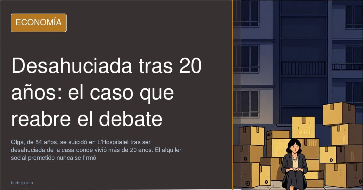 Bloques de viviendas en L'Hospitalet de Llobregat, escenario del desahucio de Olga