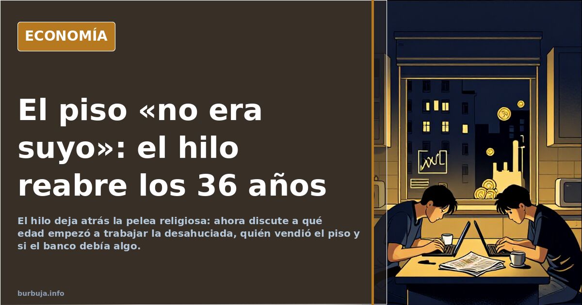 El piso «no era suyo»: el hilo reabre los 36 años