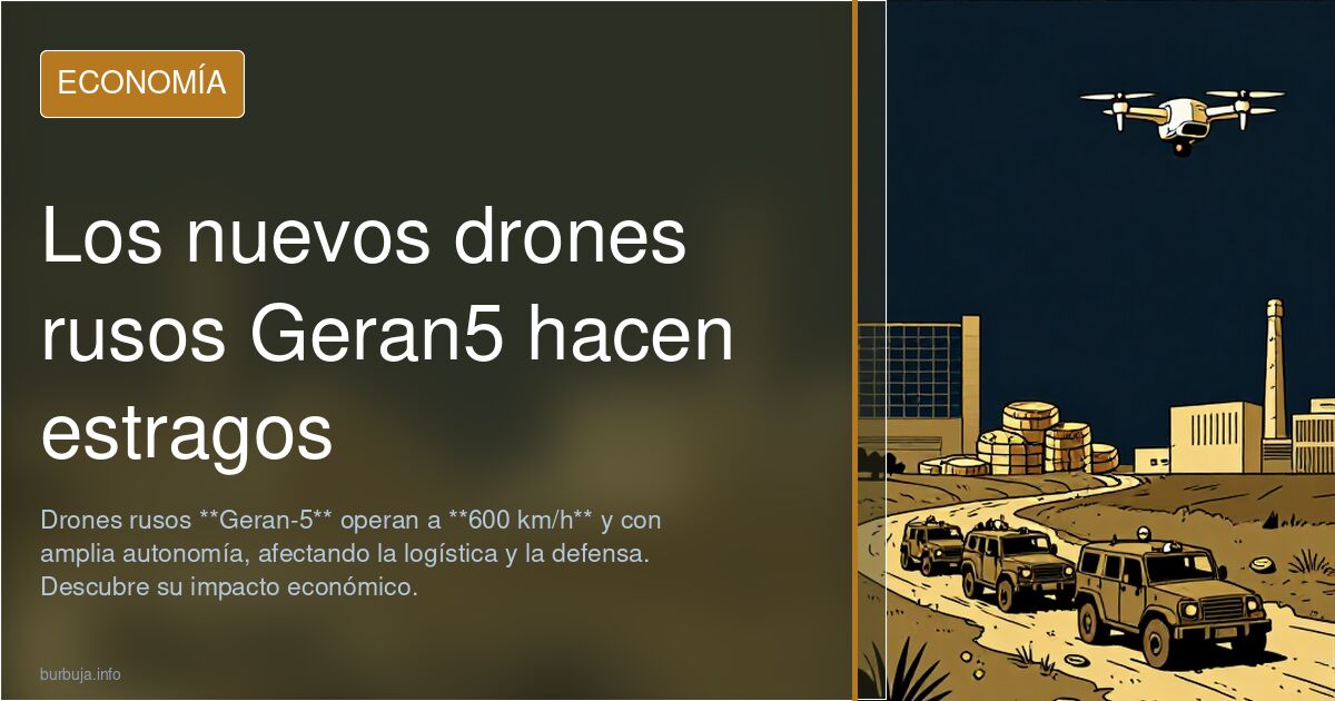 Los nuevos drones rusos Geran5 hacen estragos