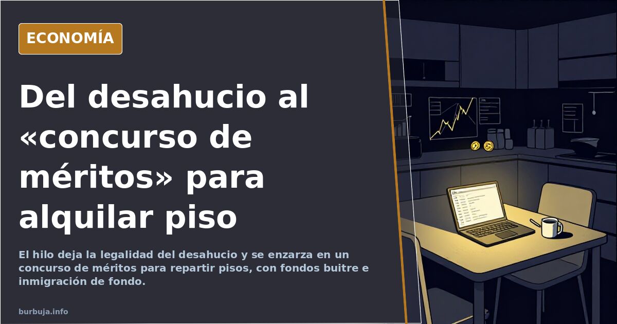 Del desahucio al «concurso de méritos» para alquilar piso