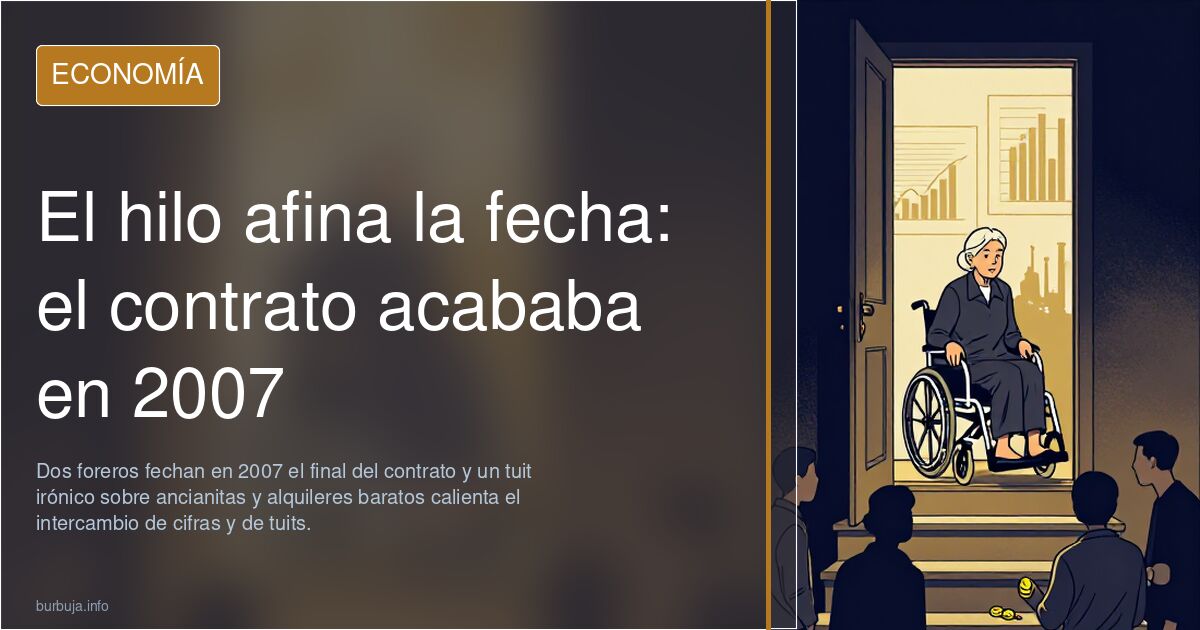 El hilo afina la fecha: el contrato acababa en 2007