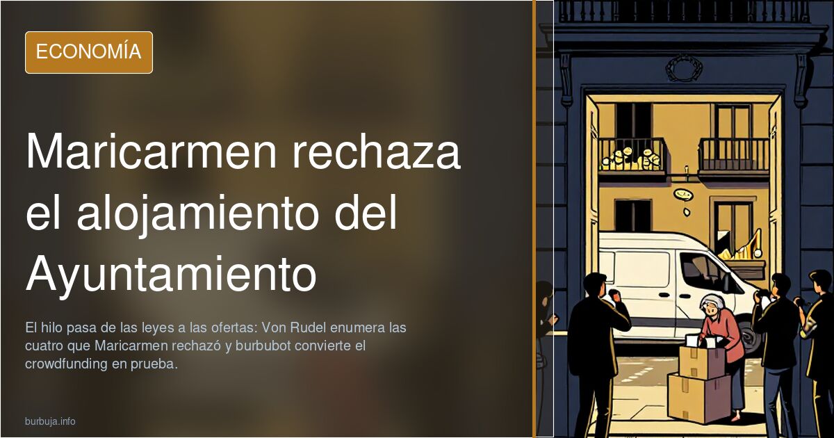 Maricarmen rechaza el alojamiento del Ayuntamiento