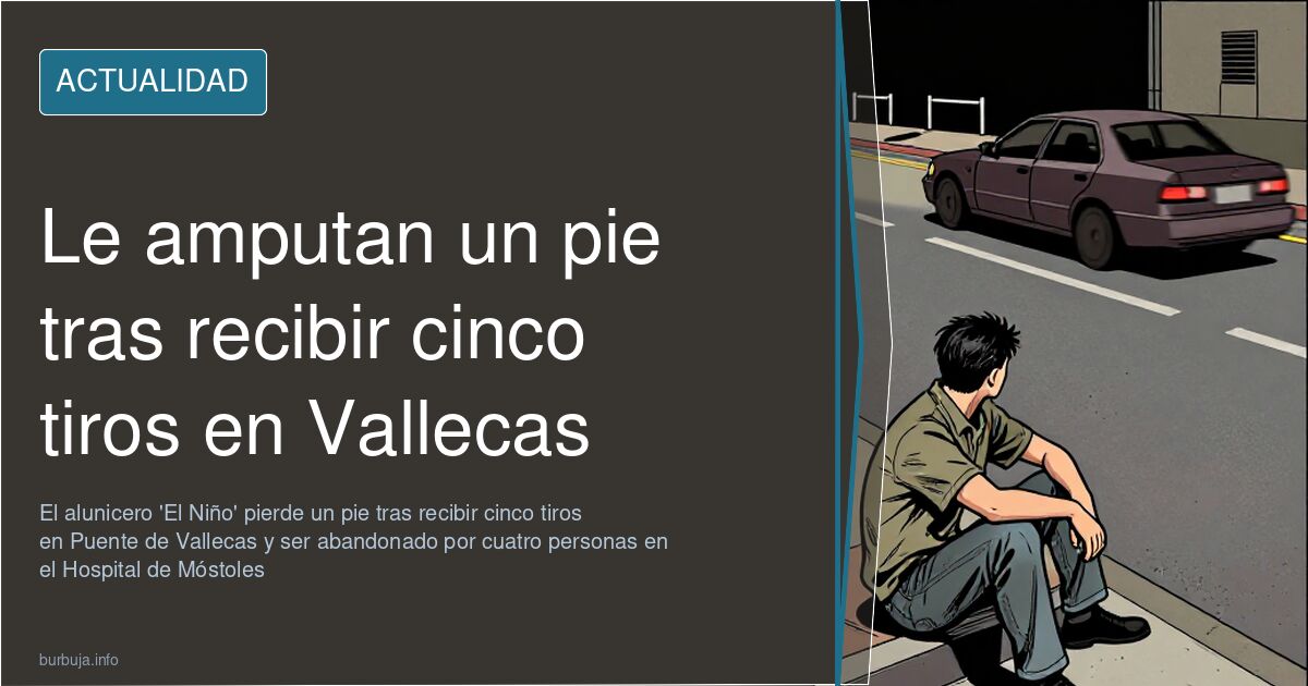 Vista de la Ronda del Sur en Puente de Vallecas, escenario del tiroteo que costó un pie al alunicero 'El Niño'