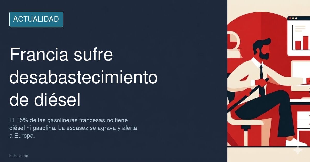Francia avisa a Europa: comienza a tener desabastecimiento en sus gasolineras