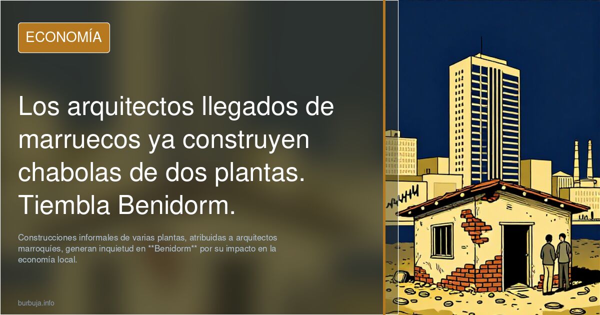 Arquitectos marroquíes construyen chabolas de dos plantas
