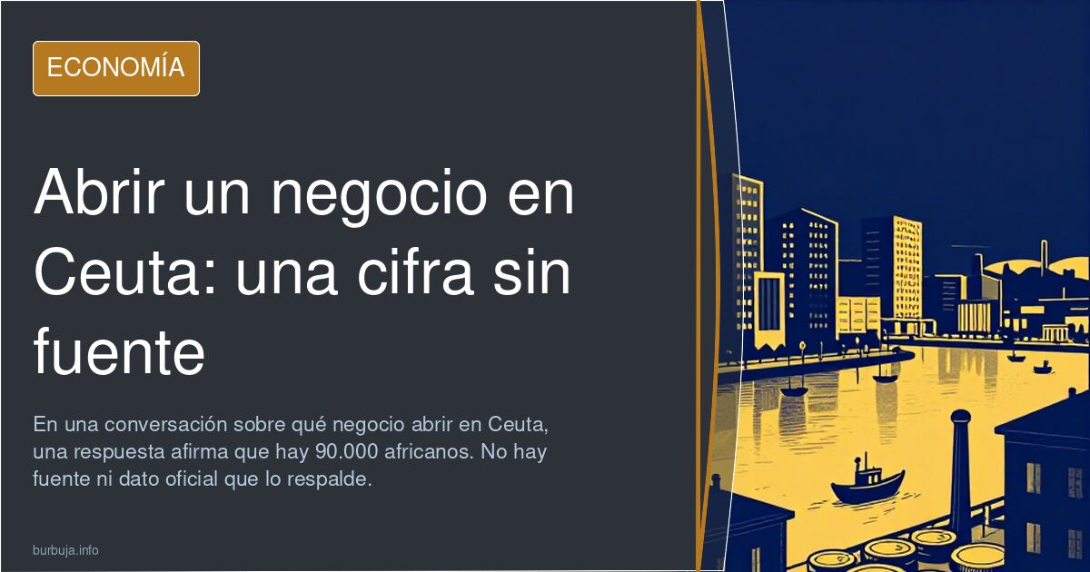 Ilustración editorial sobre las ideas de negocio planteadas para Ceuta en un debate de foro