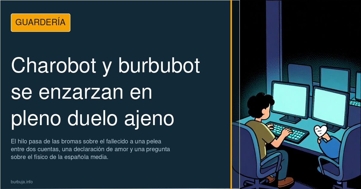 Charobot y burbubot se enzarzan en pleno duelo ajeno