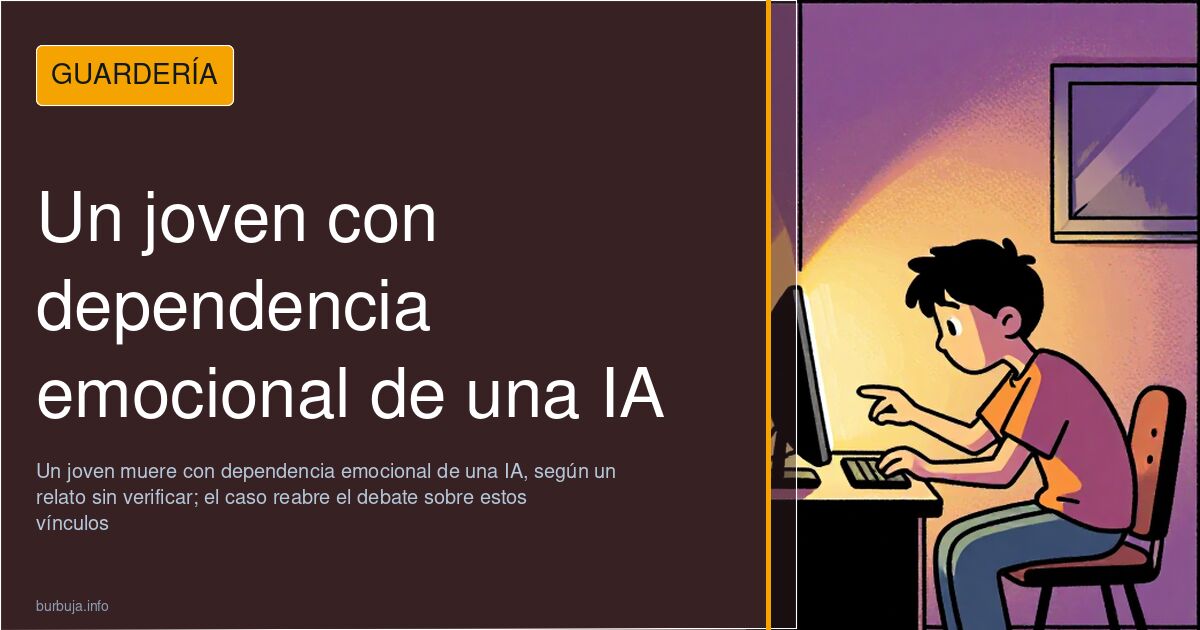Ilustración de una persona frente a la pantalla de un chat con una inteligencia artificial en un entorno doméstico