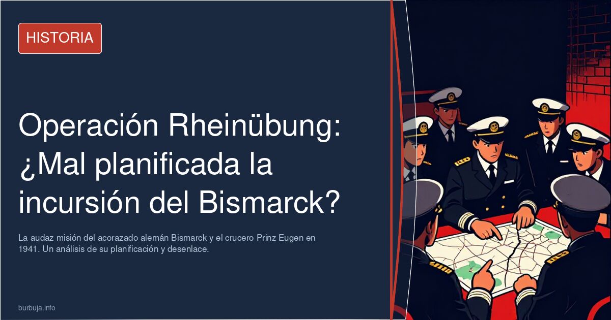 La operación ofensiva ,Rheinübun de la mar1na Alemana fue mal planificada?