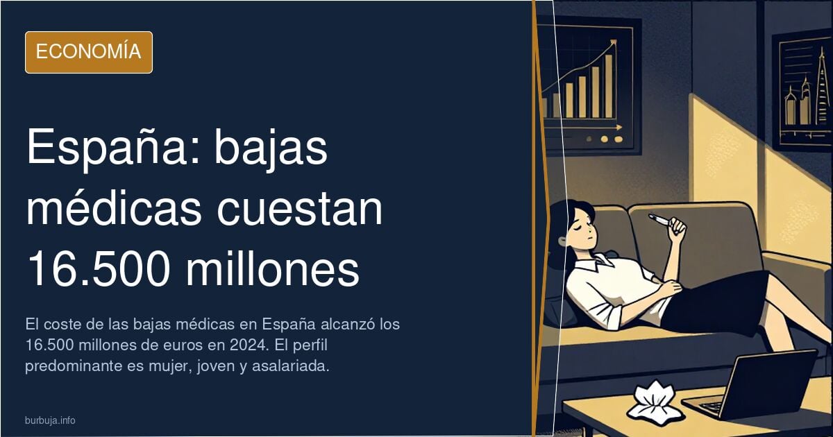 muyer, joven y funcionaria: el perfil de las bajas médicas en España