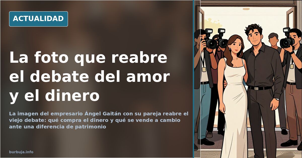 Empresario y su pareja en un evento social, imagen comentada por el contraste entre apariencia y estatus