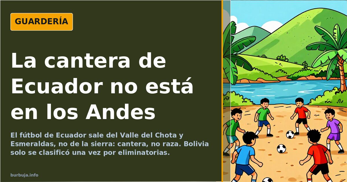 Ilustración de un futbolista sudamericano con el balón en un campo de barrio junto al mar y la cordillera de los Andes al fon