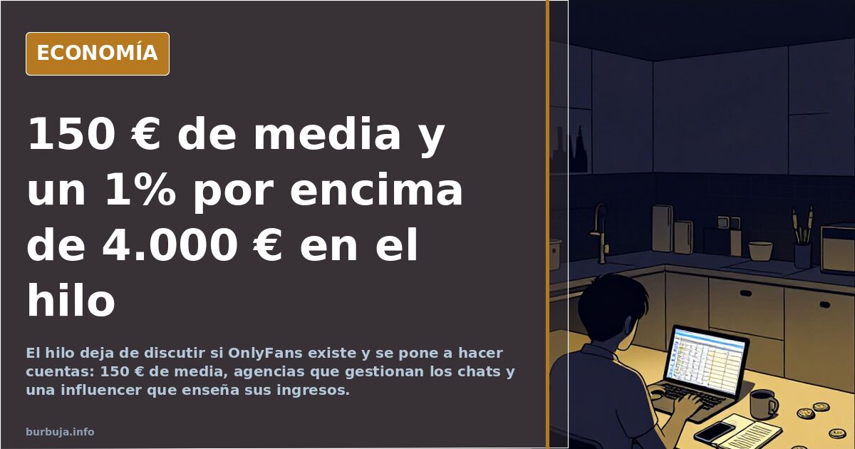 150 € de media y un 1% por encima de 4.000 € en el hilo