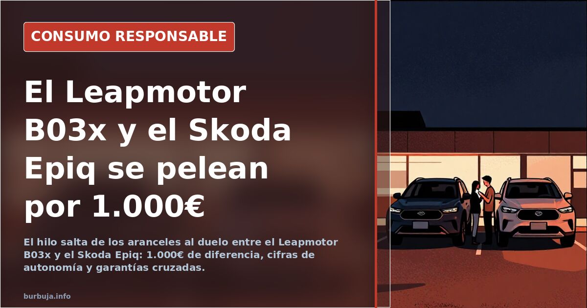 El Leapmotor B03x y el Skoda Epiq se pelean por 1.000€