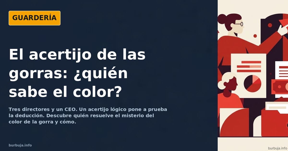 El acertijo de las gorras (solo para gente con elevado IQ)