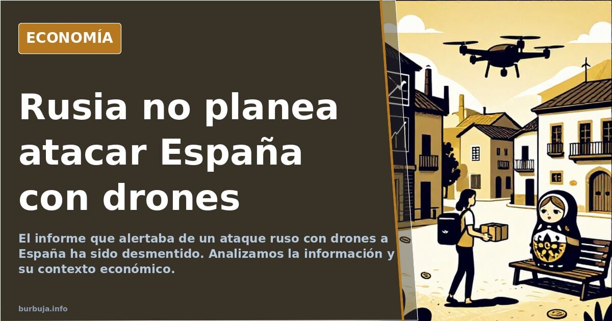 El Mundo (Colas) se inventa que Rusia va a atacar España con drones pequeños