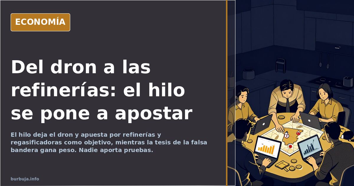 Del dron a las refinerías: el hilo se pone a apostar