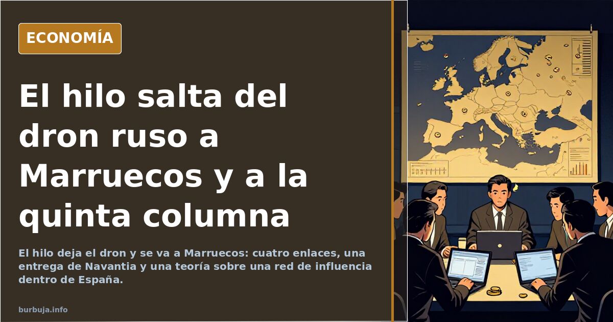 El hilo salta del dron ruso a Marruecos y a la quinta columna
