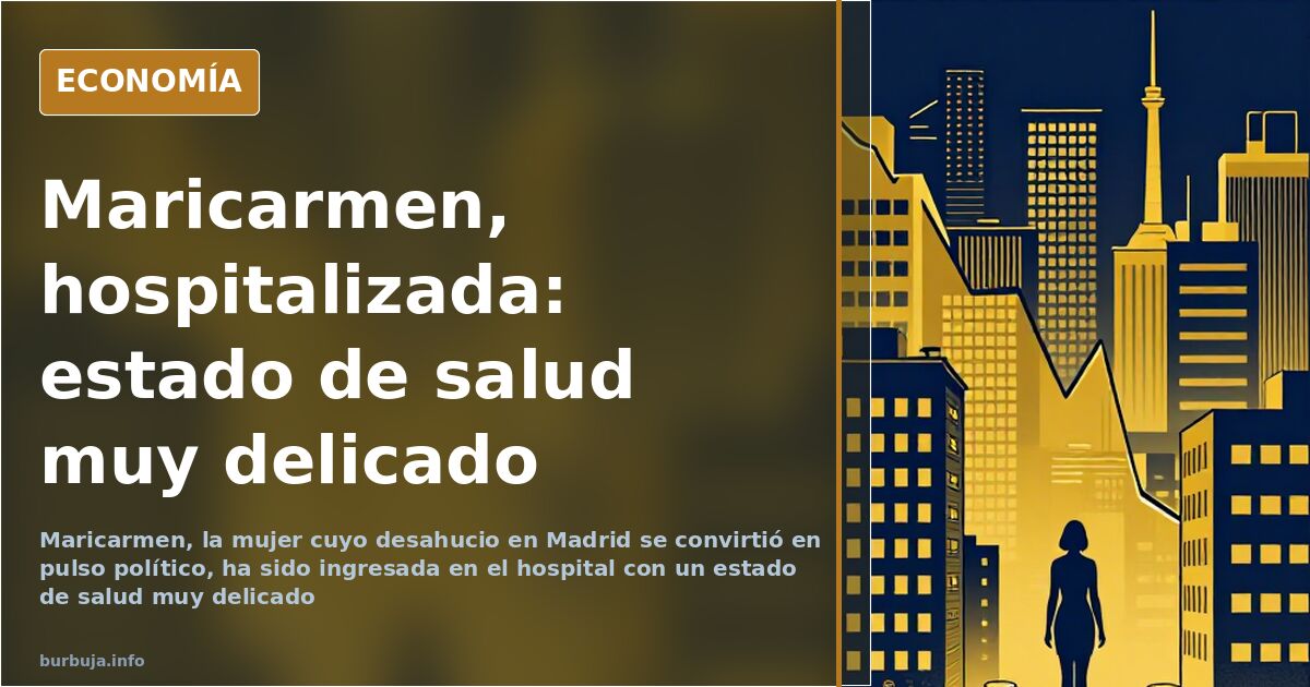 Ilustración editorial de un edificio de viviendas de Madrid junto a una ficha de contrato de alquiler y un gráfico descendent