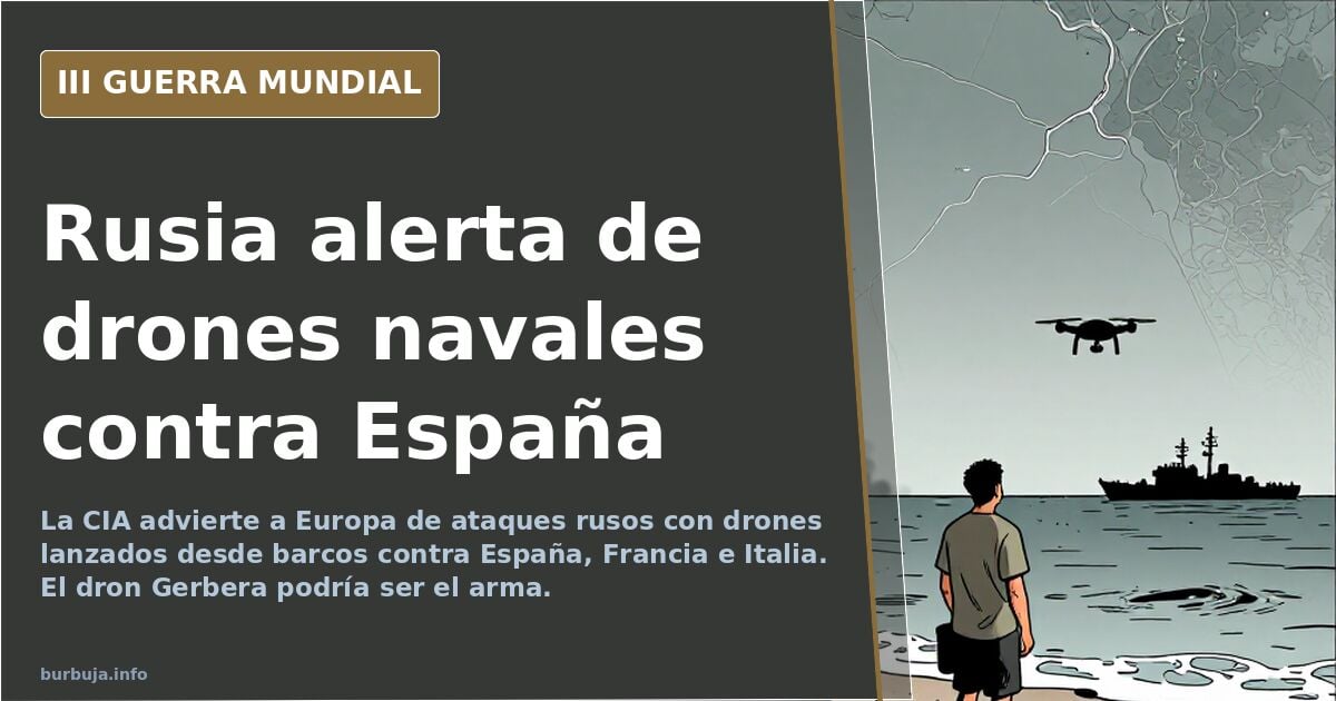 La CIA alerta de un ataque ruso con drones contra España, Francia o Italia
