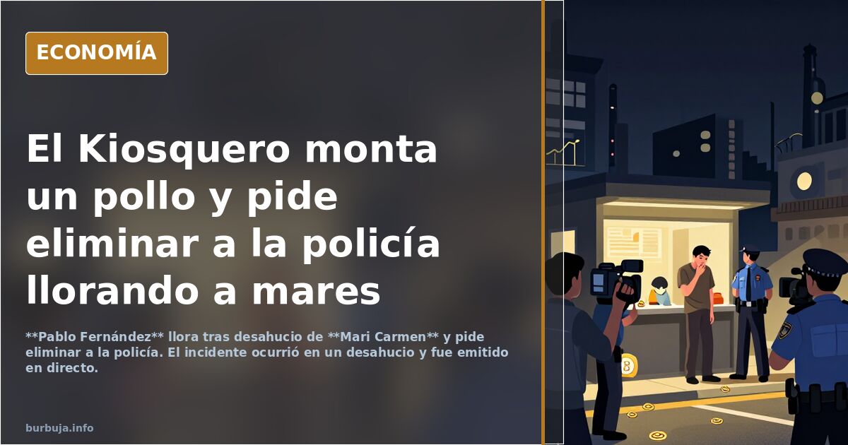 El kiosquero monta un pollo y pide eliminar a la policía
