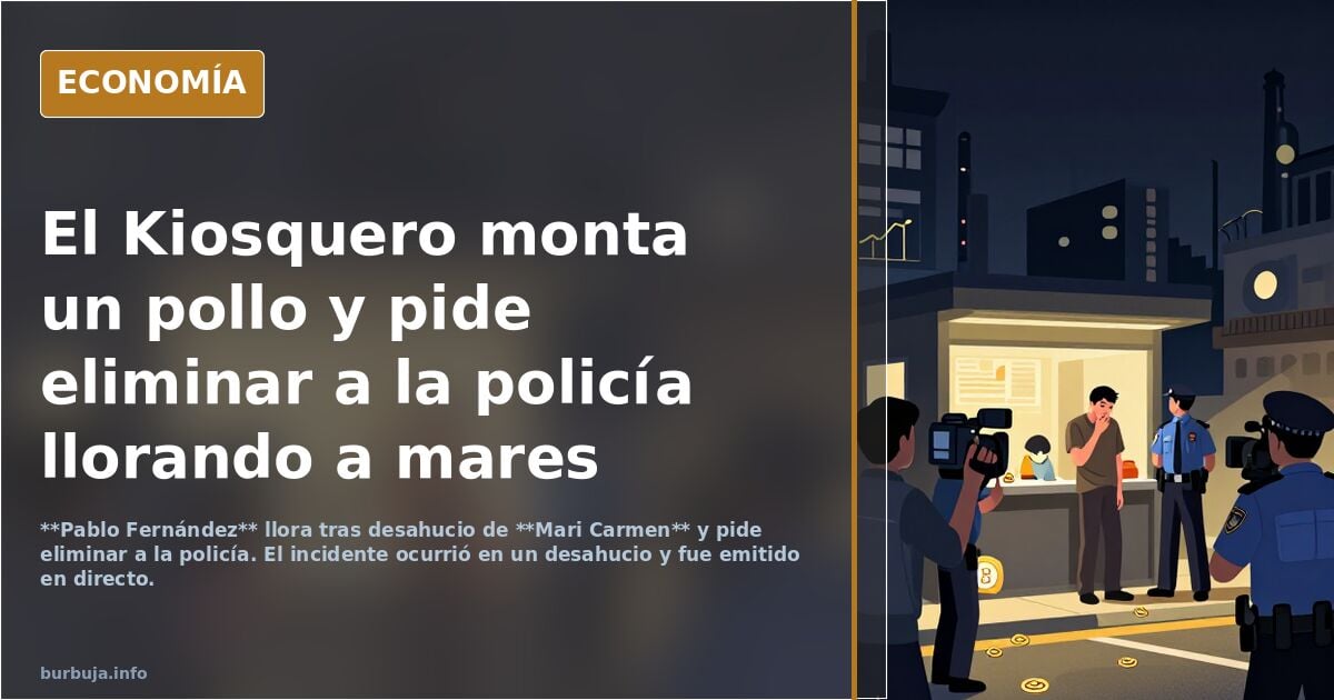 El kiosquero monta un pollo y pide eliminar a la policía