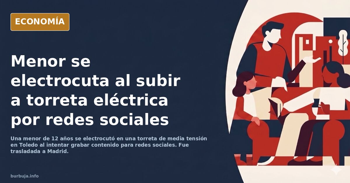 La menor de 12 años electrocutada en una torreta de media tensión en Toledo se subió para compartirlo en la redes sociales