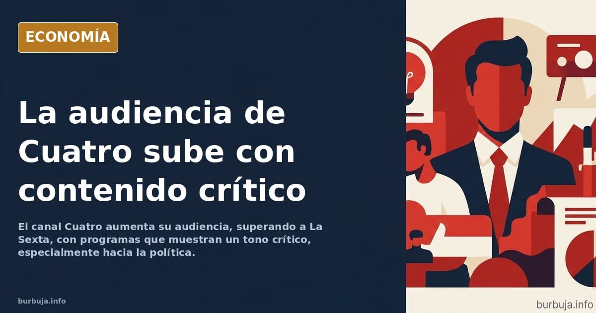 La derechización de cuatro ha hecho que suba en audiencia