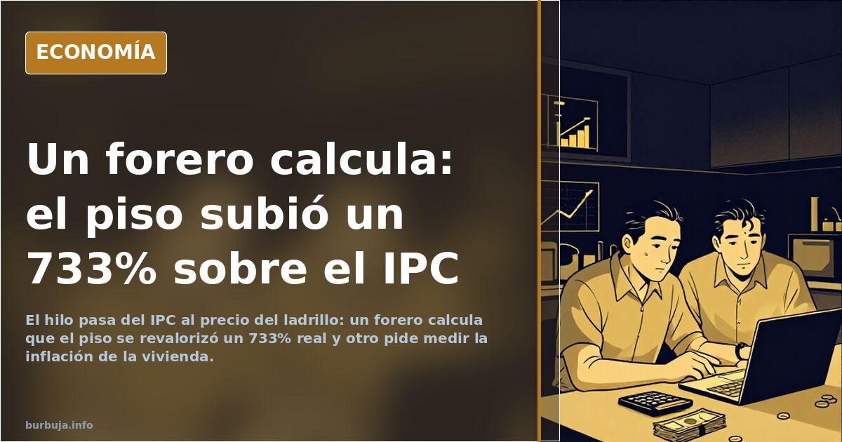 Un forero calcula: el piso subió un 733% sobre el IPC