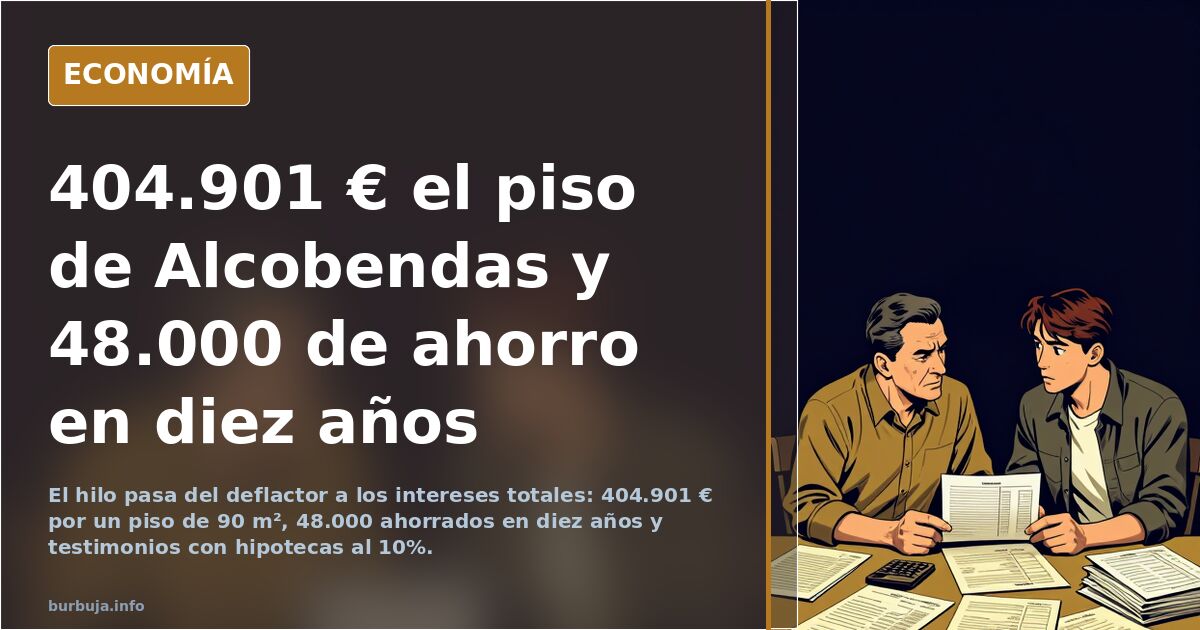404.901 € el piso de Alcobendas y 48.000 de ahorro en diez años
