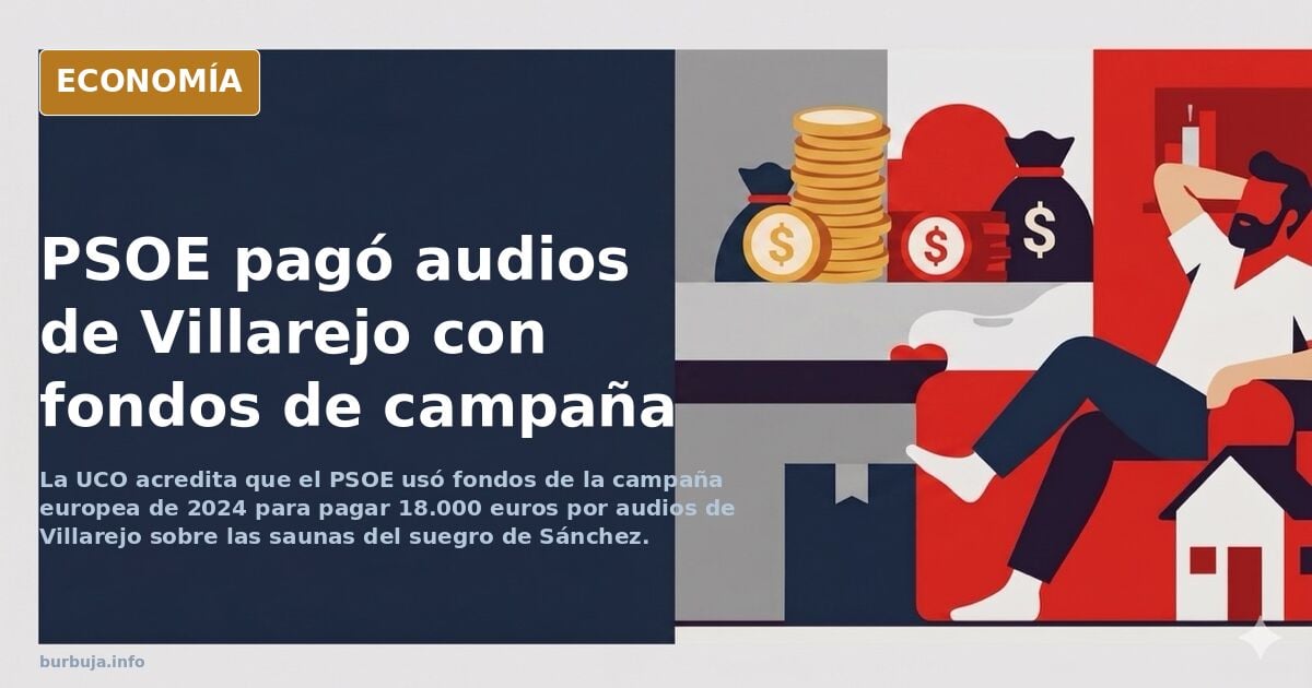 La UCO acredita que el PSOE pagó 18.000 euros por los audios de Villarejo sobre las saunas del suegro de Sánchez con dinero de la campaña europea 2024