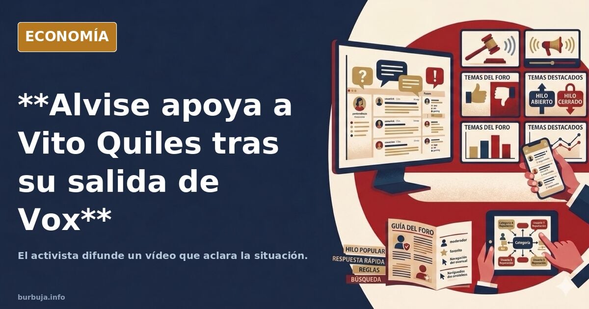VoX ABANDONA a Vito Quiles... Alvise le apoya