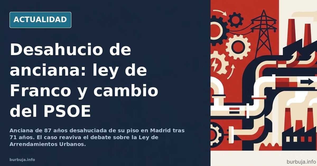El desahucio de plumarmen es consecuencia de un cambio legal del PSOE sobre una ley de Franco