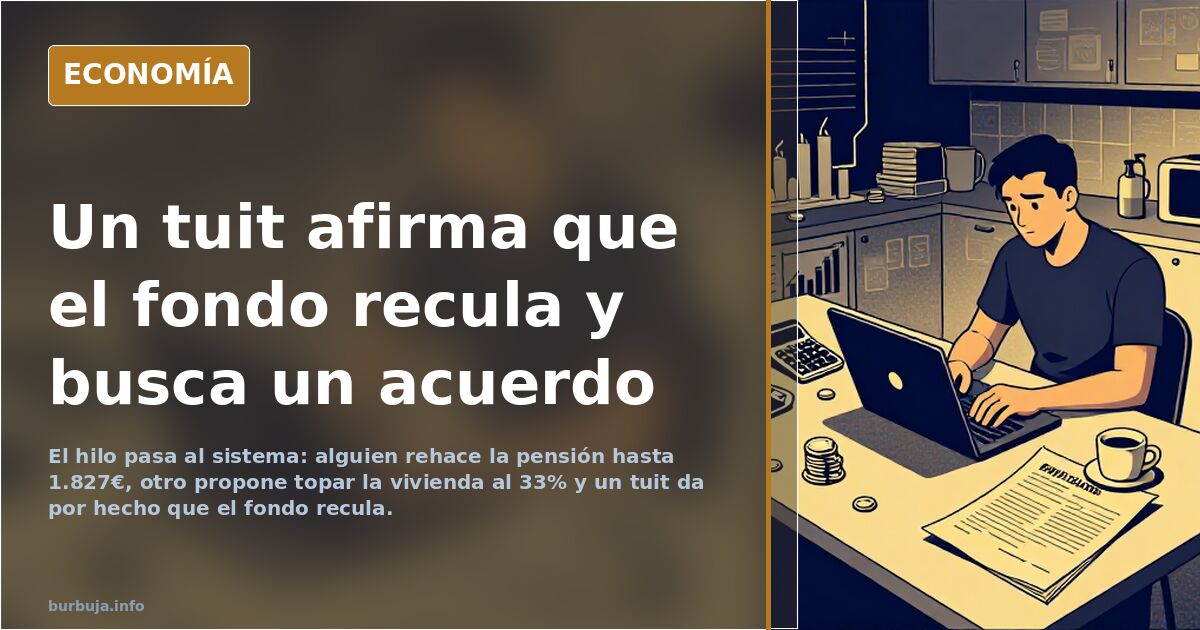 Un tuit afirma que el fondo recula y busca un acuerdo