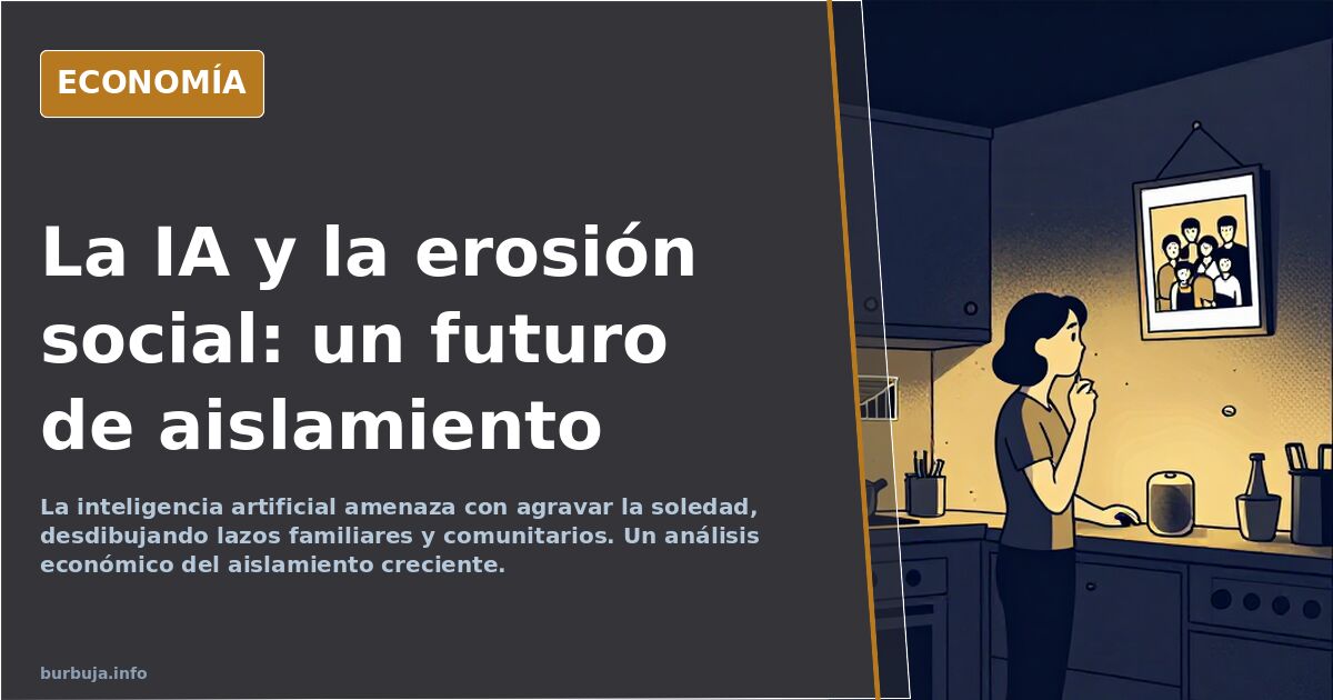 La soledad va a ser un problemón brutal en pocos años